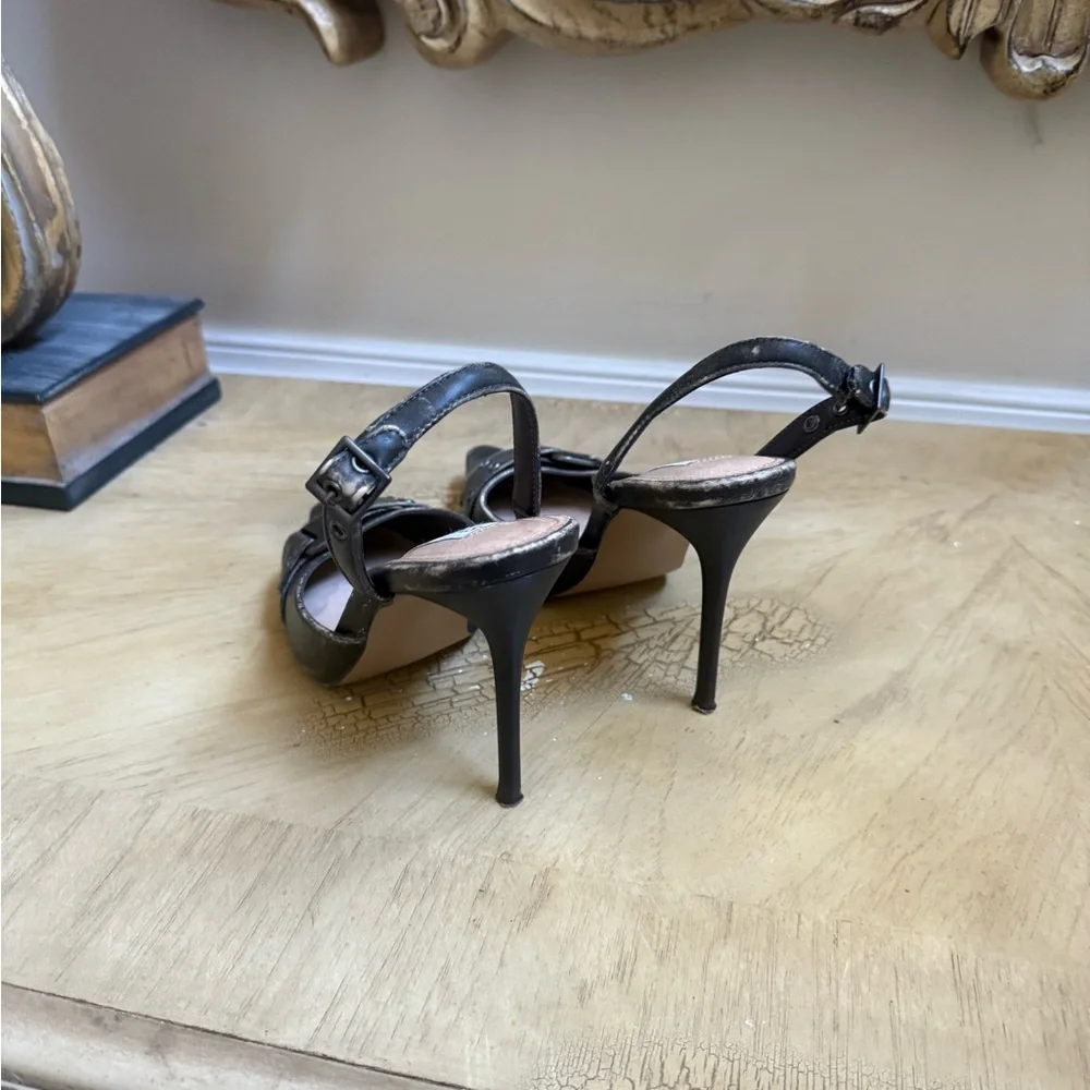 Steve Madden Dillon Distressed Slingback Stiletto Heels
